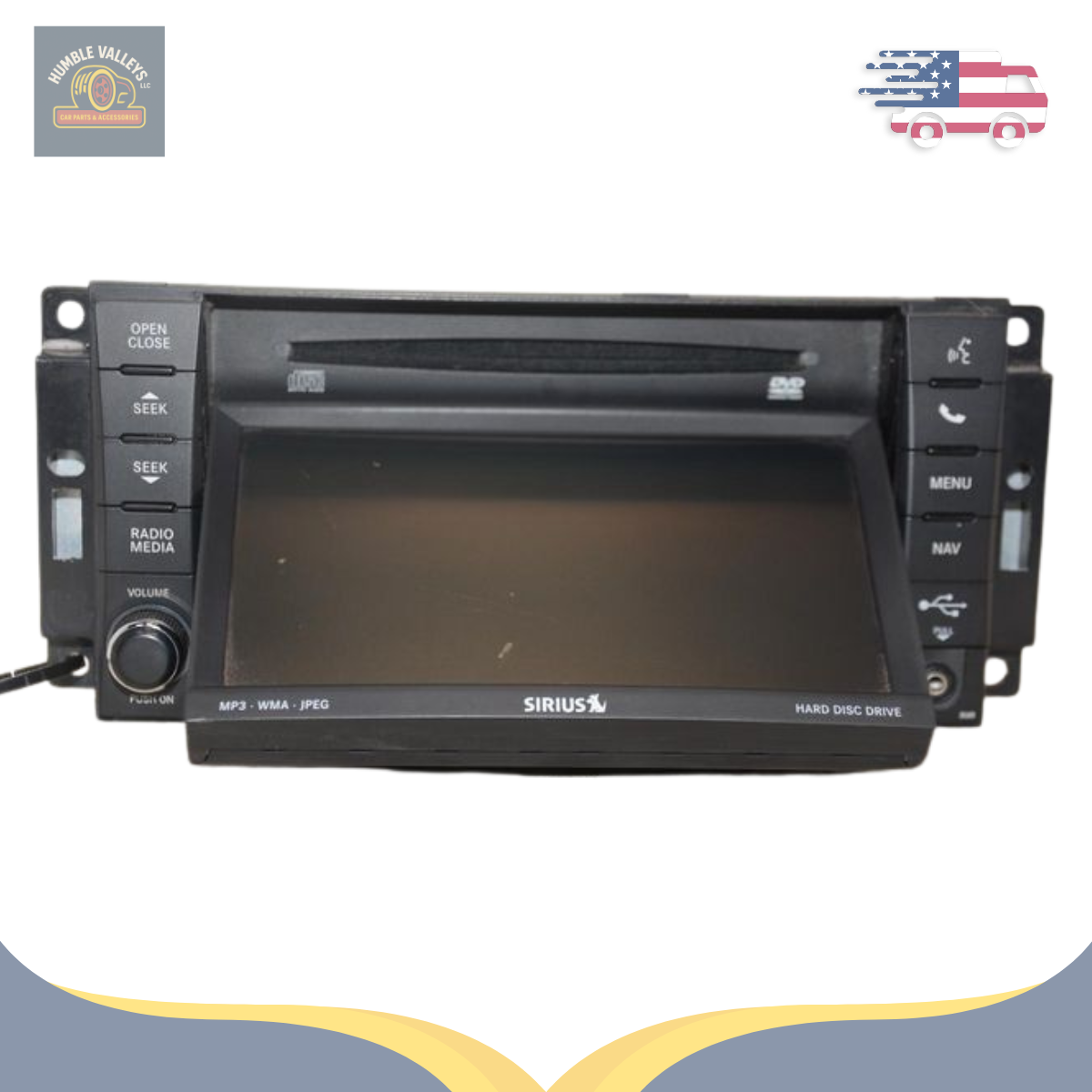 2013 Dodge Avenger AM-FM-CD-DVD-H<wbr/>DD with Navigation UConnect Radio Face ID RHR — view 2