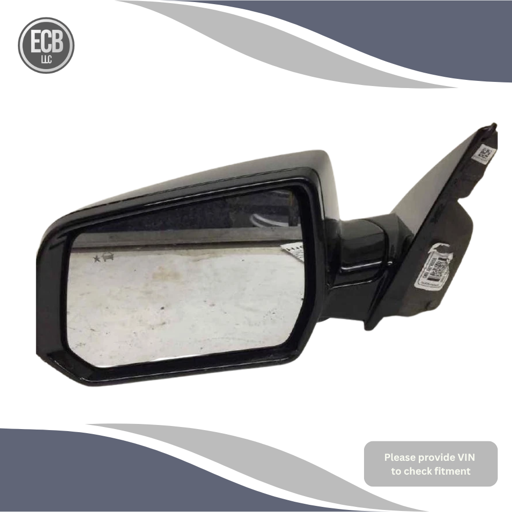 2018–2022 Chevrolet Traverse Left Driver Side View Door Mirror Black OEM — view 3