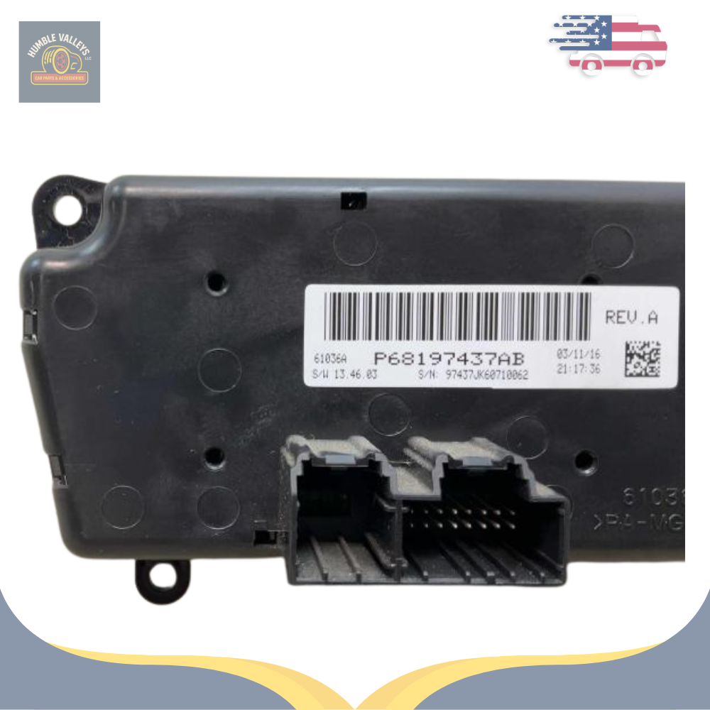 2014–2018 Jeep Wrangler Heater A/C Temperature Control OEM — view 5