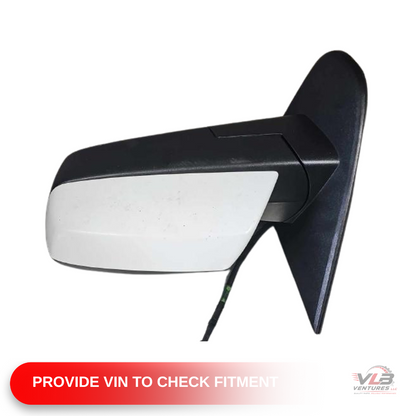 2014–2019 Chevrolet Silverado 1500 Left Driver Side View Door Mirror White — view 1