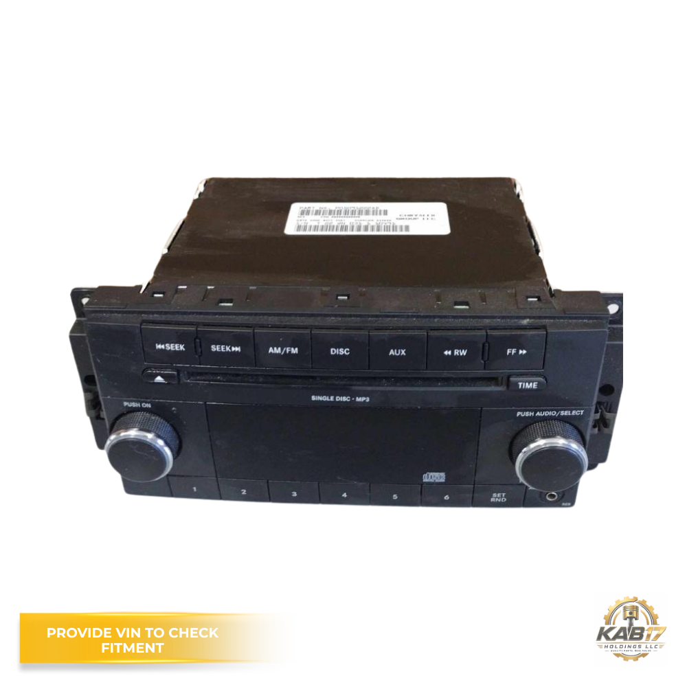 2011–2012 Dodge Caliber AM FM CD MP3 Radio Receiver OEM — view 1