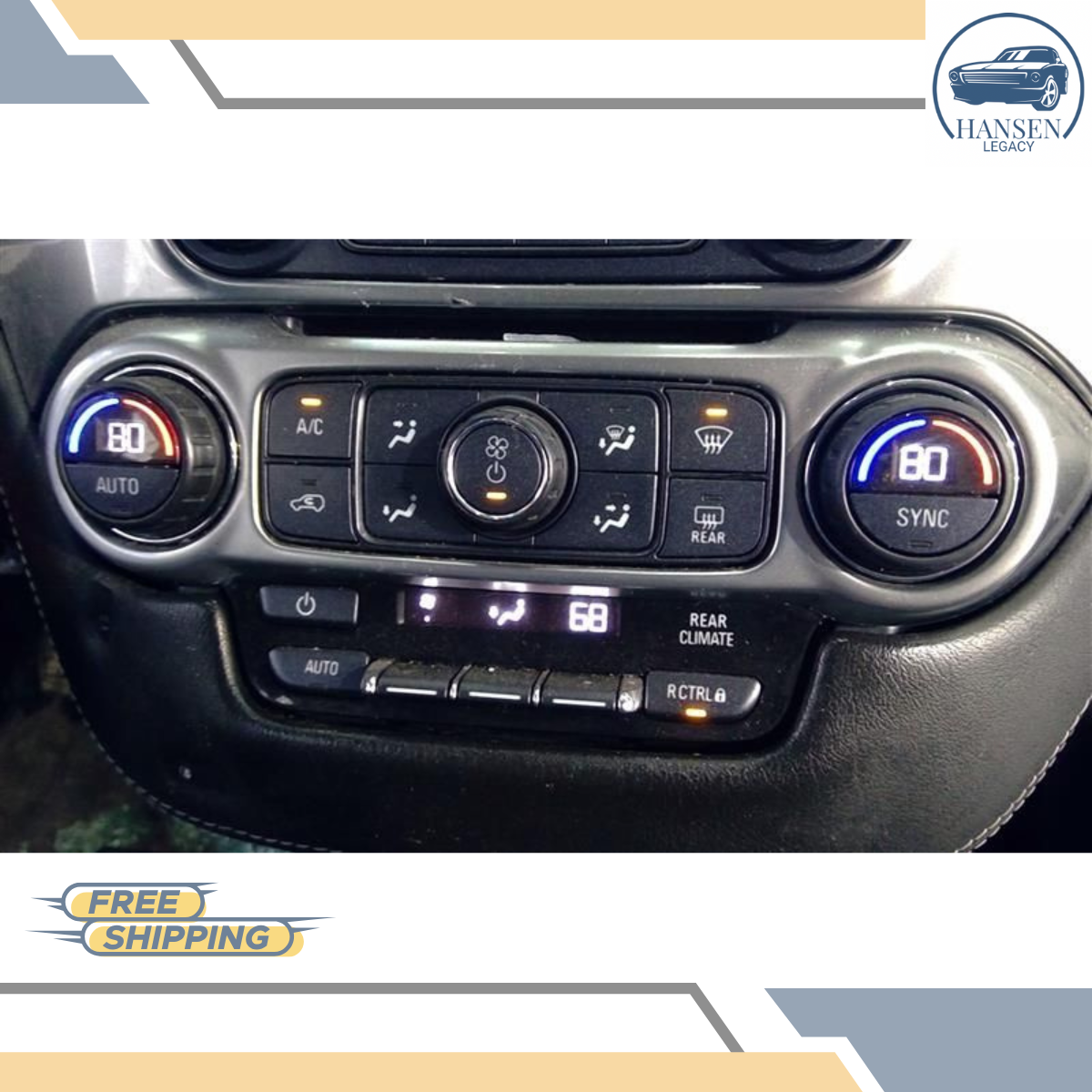 2015–2017 Chevrolet Tahoe A/C AC Heater Temperature Climate Control ID 23251607 — view 1