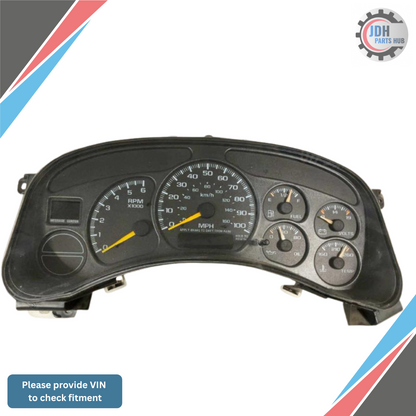 2000–2002 Chevrolet Tahoe Speedometer Speedo Cluster MPH OEM — view 1