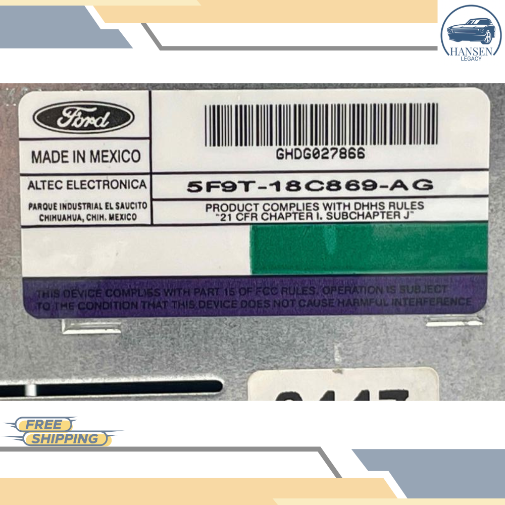 2005 Ford Mustang Radio Receiver ID 5F9T-18C869-AG OEM 05 TESTED — view 4