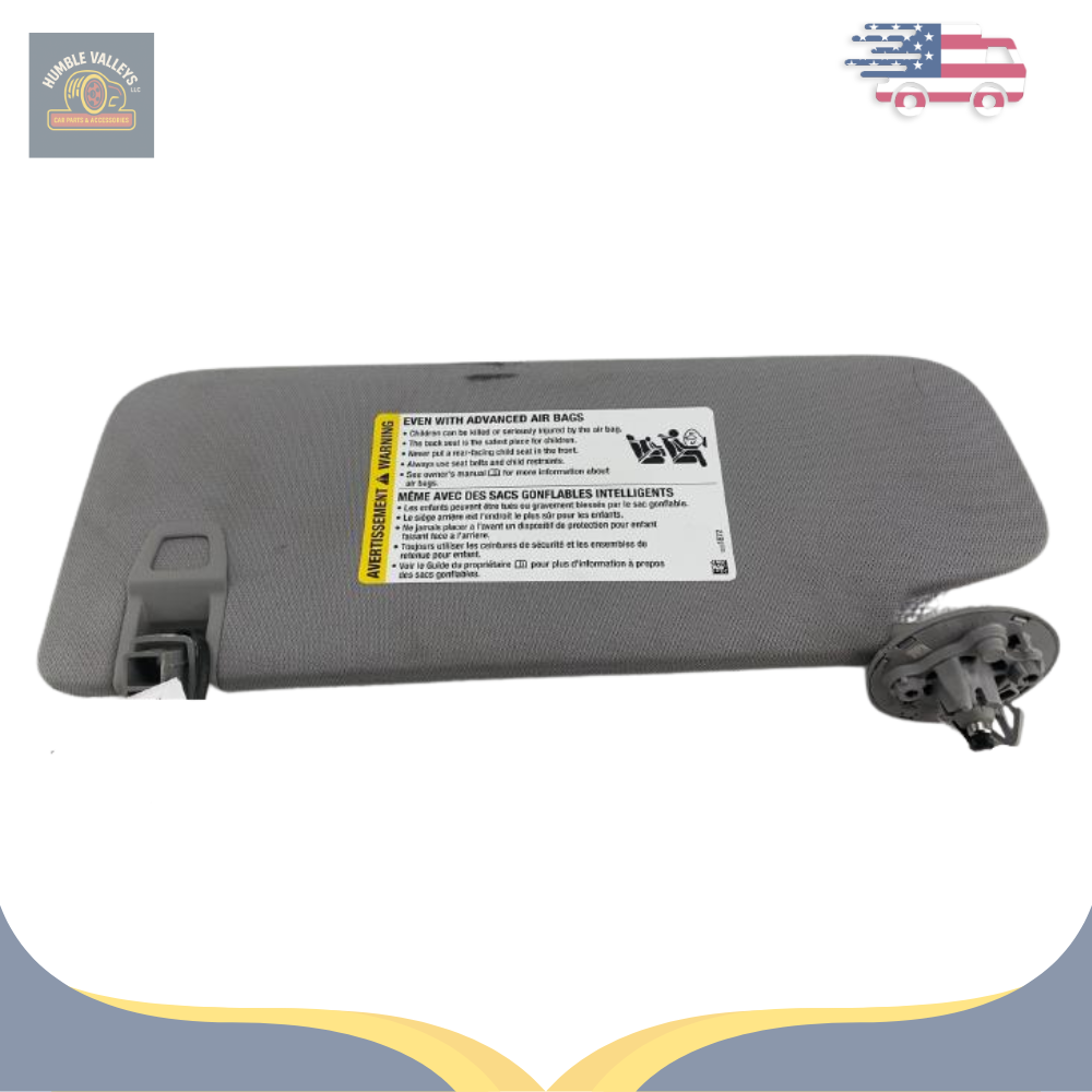 2020–2023 Chevrolet Equinox RH Passenger Sunvisor Sun Visor with Mirror & Light OEM — view 1