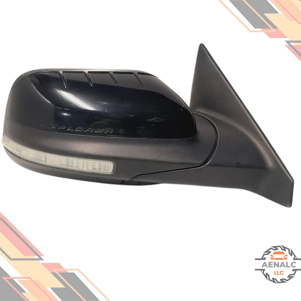 2011–2015 Ford Explorer Right Passenger Side View Door Mirror Power Black OEM — view 1