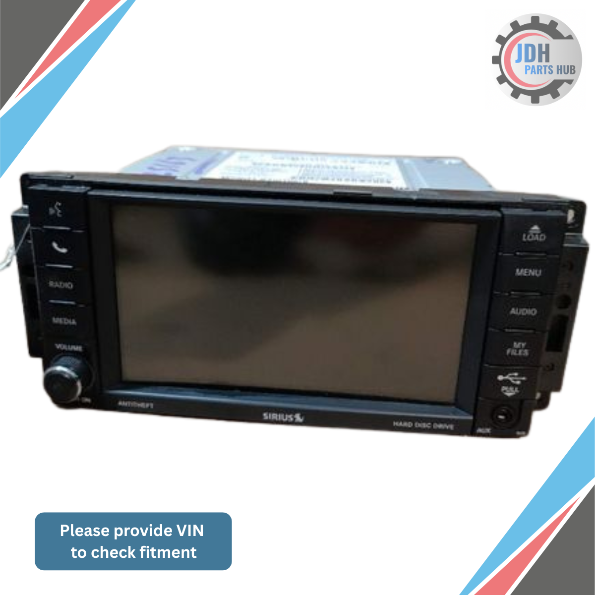 2012–2016 Chrysler Town & Country Navigation Radio AM/FM CD Receiver OEM RHB — view 1