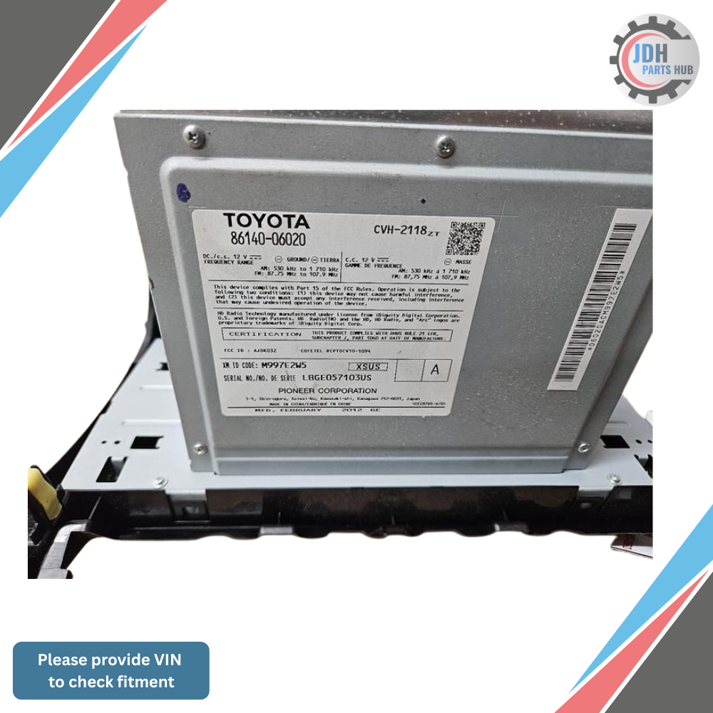 2012–2013 Toyota Camry Radio Receiver AM-FM-CD OEM — view 3