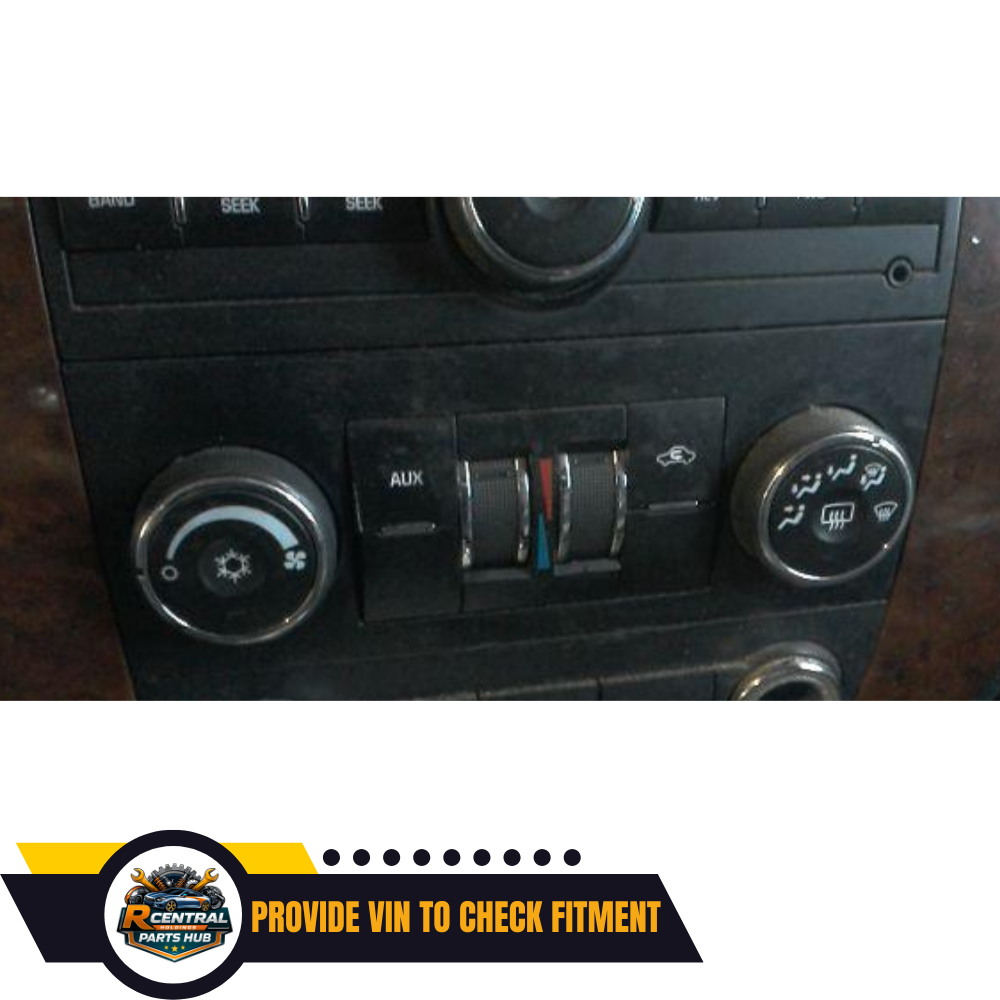 2007–2009 Chevrolet Tahoe A/C AC Heater Temperature Controls — view 2