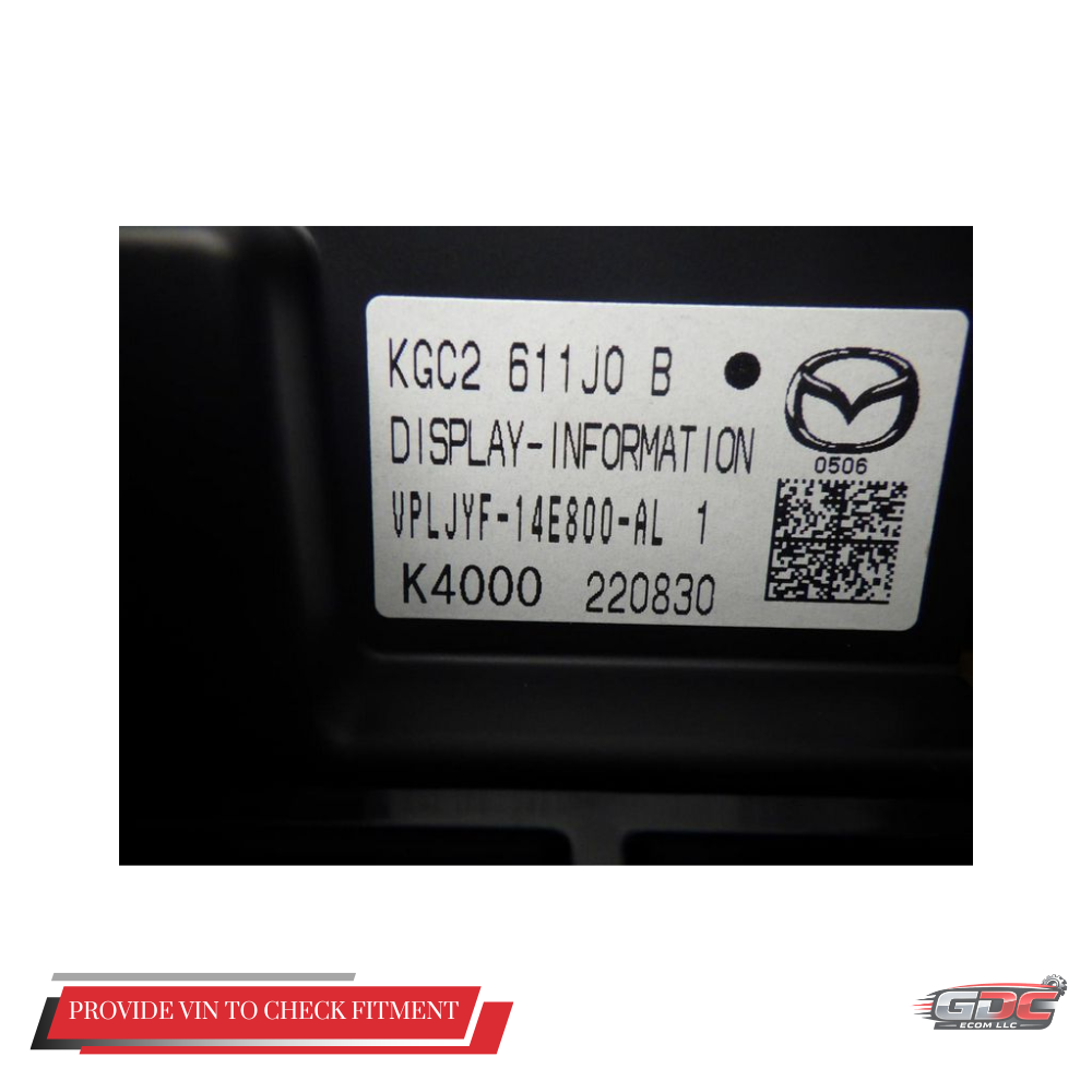 2021–2023 MAZDA CX-5 Dash Center 10.25" Screen Display OEM KGC2611J0B — view 3