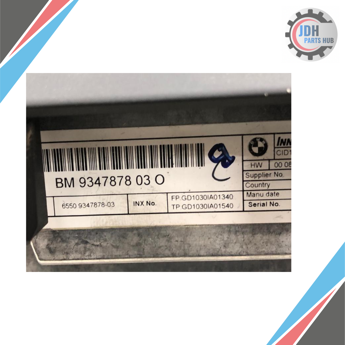 2014–2016 BMW X5 Information Navigation Display GPS/TV Screen OEM — view 5