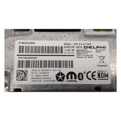 2019 Dodge Ram 1500 New Style 8.4 Radio Display Receiver OEM — view 4