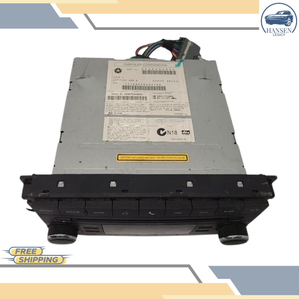 2010–2014 Jeep Wrangler AM/FM Radio Receiver OEM — view 2