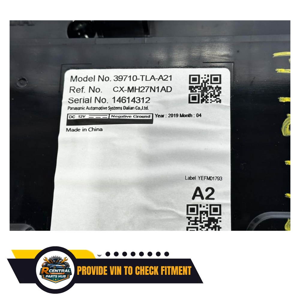 2018–2022 Honda CRV Radio Information Display Screen 7.0" OEM — view 3