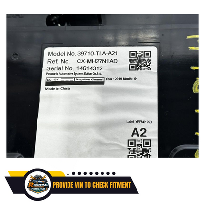 2018–2022 Honda CRV Radio Information Display Screen 7.0" OEM — view 3
