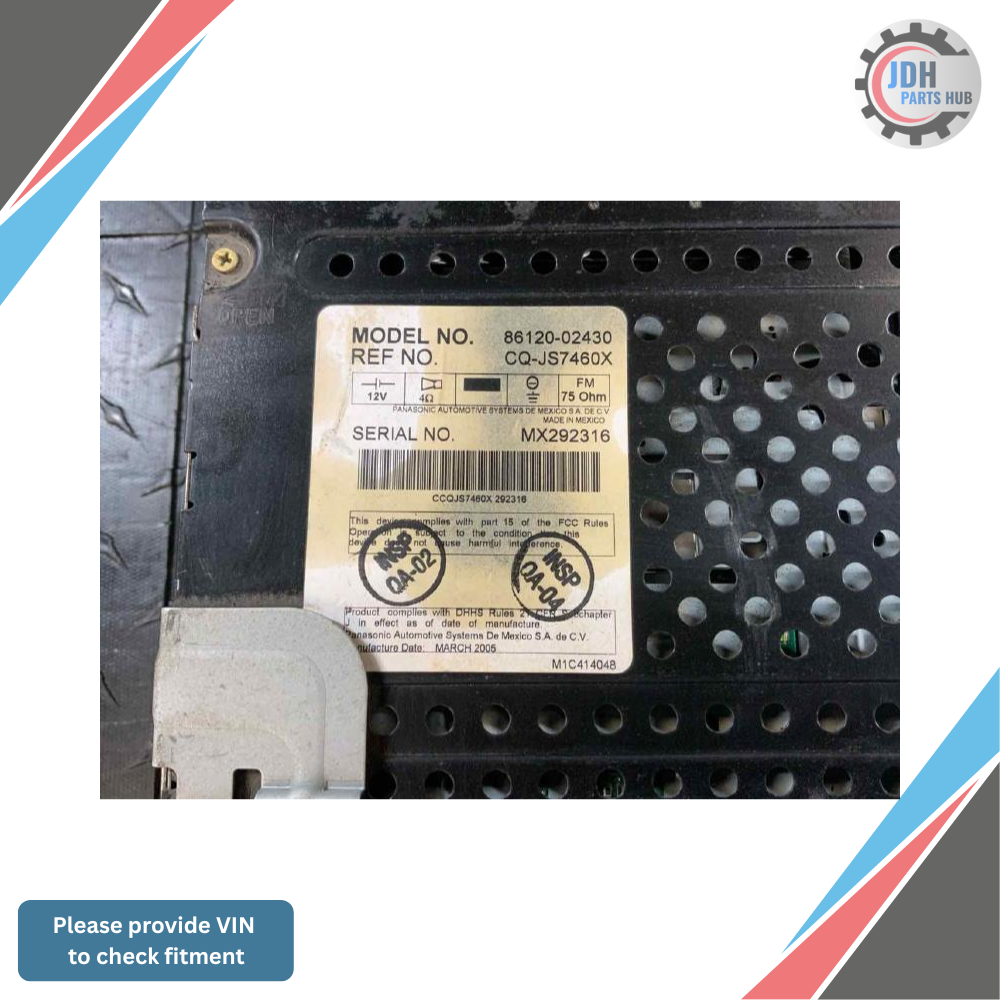 2004–2008 Toyota Corolla Radio CD Player OEM — view 4
