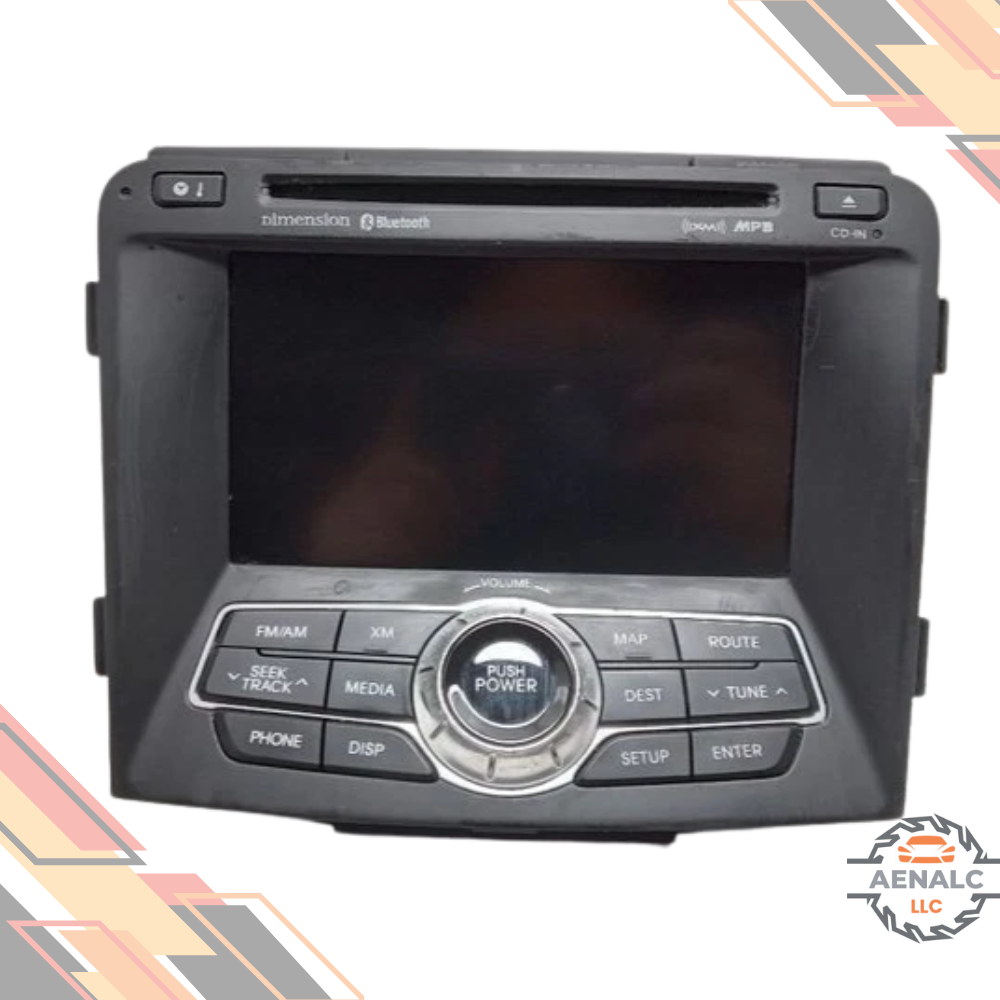 2011 Hyundai Sonata Radio Receiver with GPS Navigation OEM — view 1