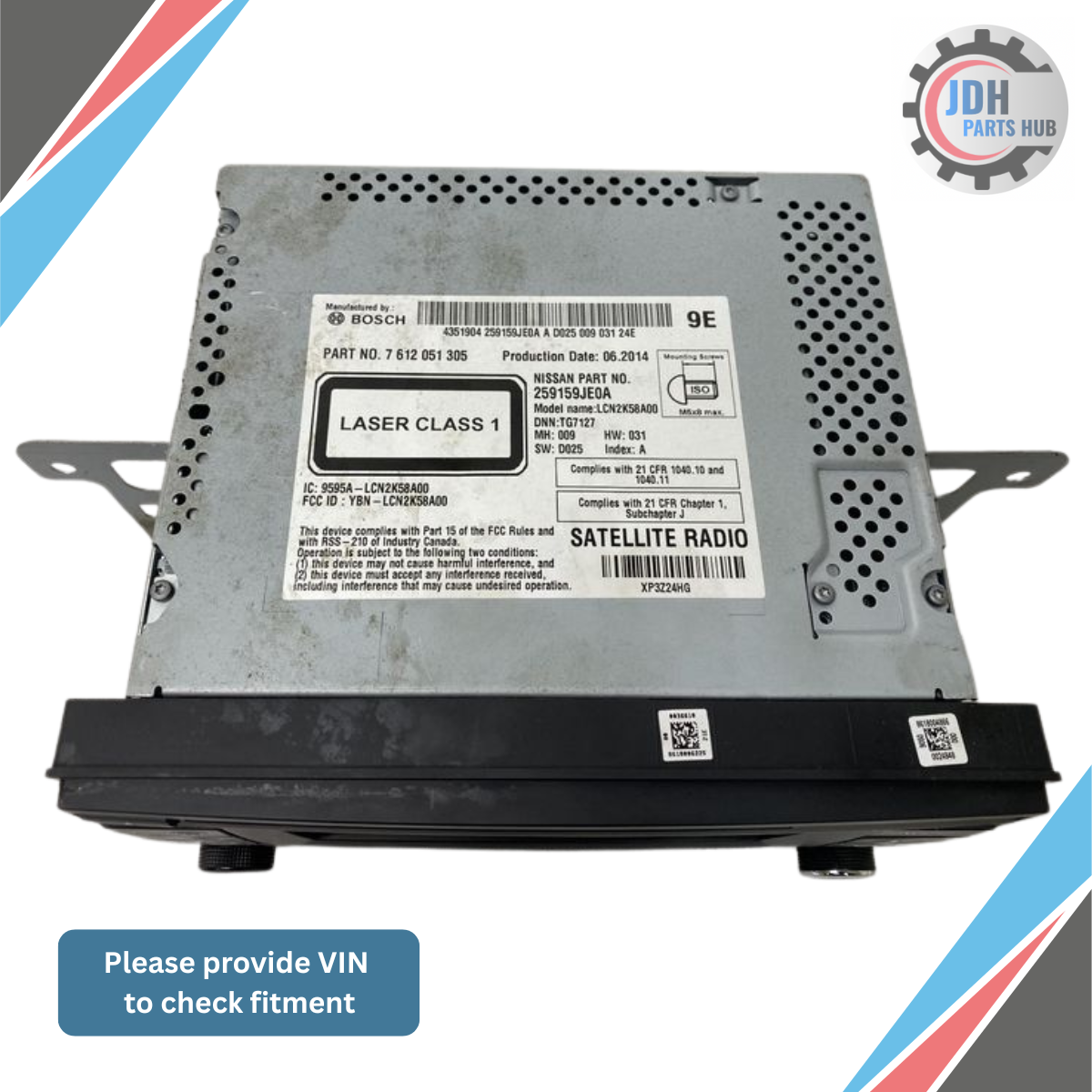 2014 Nissan Sentra OEM Radio AM/FM CD Nav Receiver OEM — view 3
