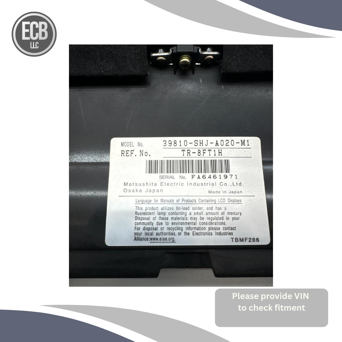 2005–2010 Honda Odyssey Radio Navigation Display Screen OEM — view 4