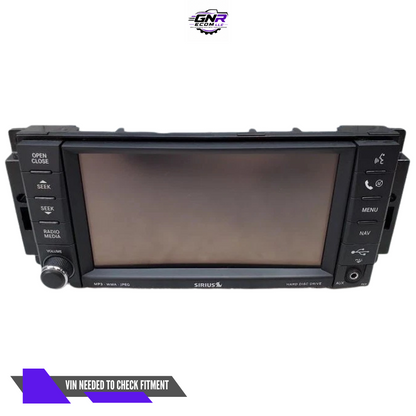 2008–2010 CHRYSLER JEEP DODGE AM-FM-DVD RADIO DISPLAY RECEIVER SATELLITE RER — view 1