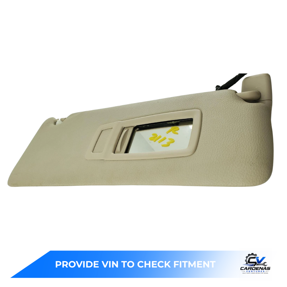 2012–2013 BMW 328i 335i RH Passenger Sunvisor Sun Visor with Mirror OEM — view 2