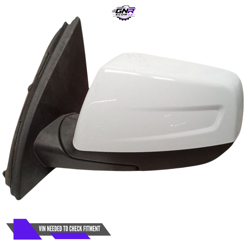 2017–2019 GMC Acadia Left Driver Side View Door Mirror Power Option DR5 White — view 1