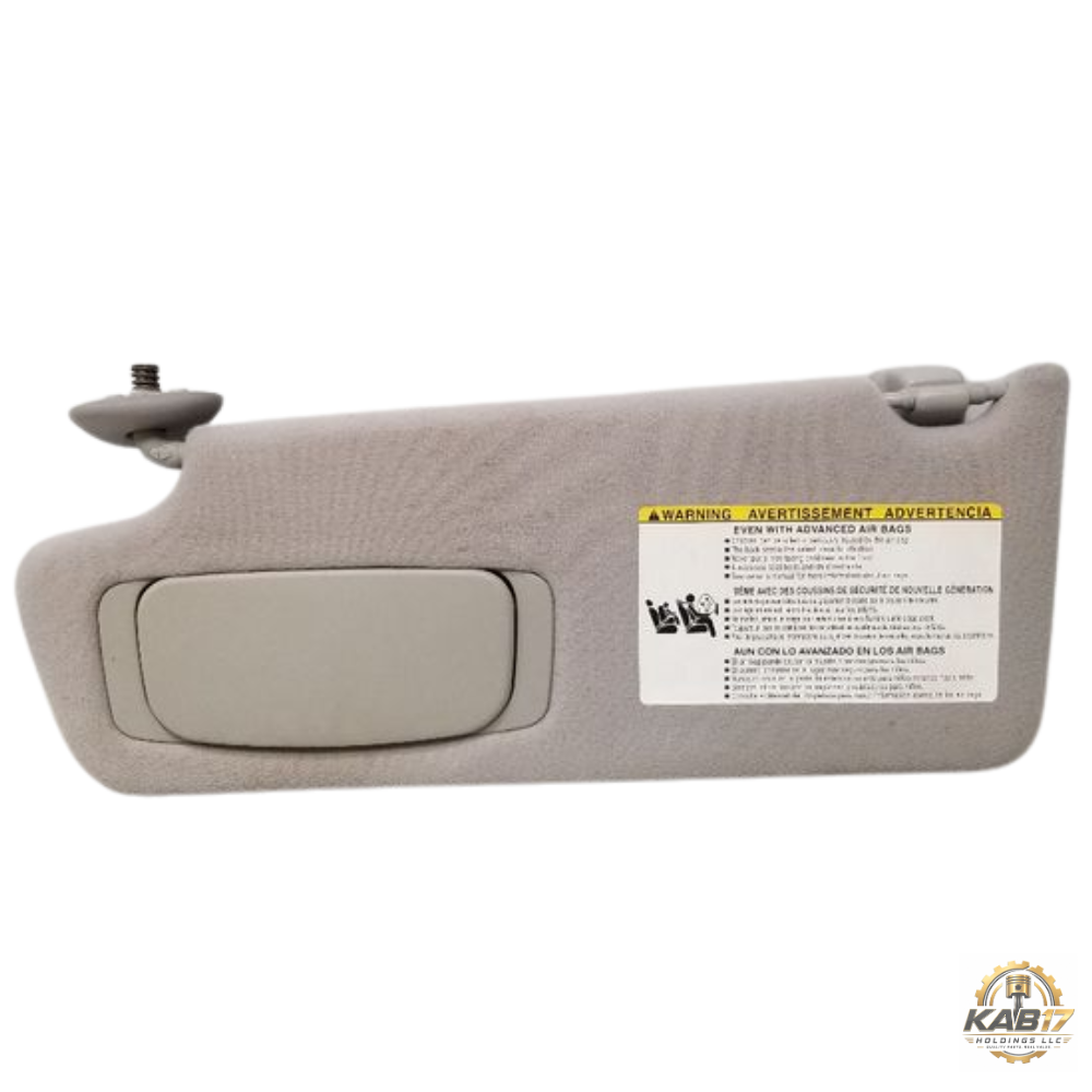 2009–2013 Toyota Tundra Gray Cloth Driver LH Sun Visor Shade OEM — view 2