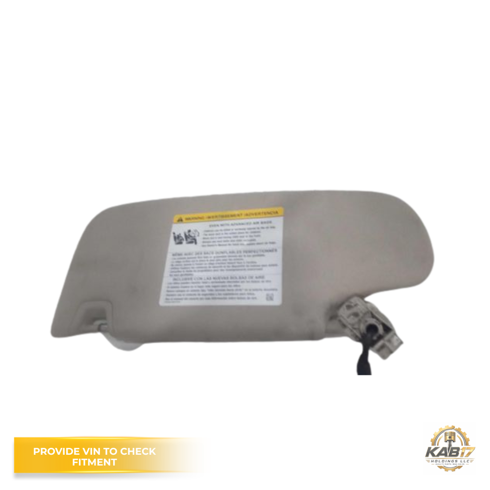 2019 Lincoln Nautilus RH Passenger Sunvisor with Mirror & Light Gray OEM — view 3