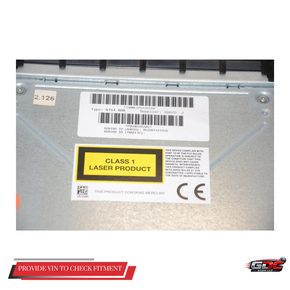 2013 Chrysler 200 AM-FM-CD-DVD-H<wbr/>DD Navigation UConnect Radio RHR OEM — view 3