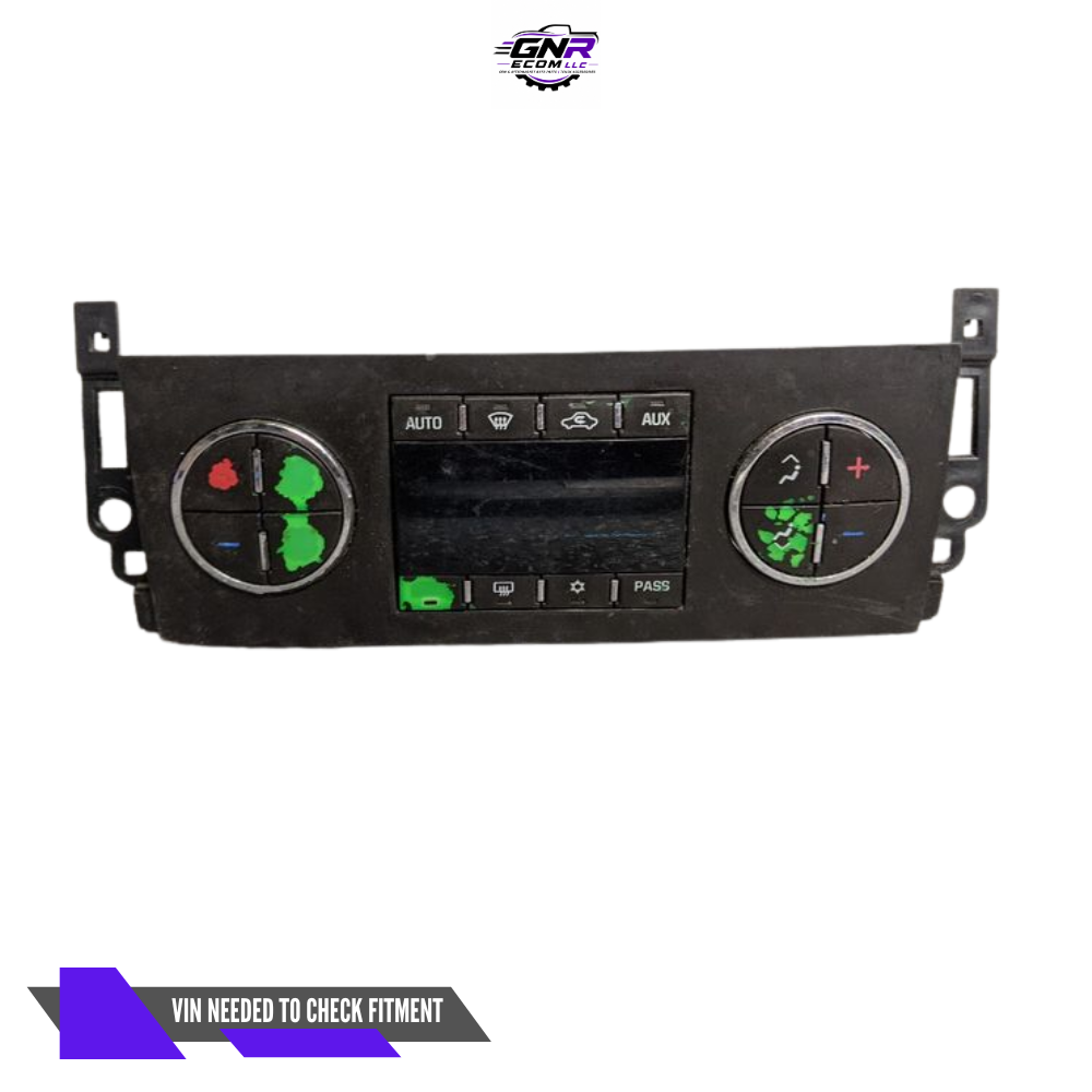 2007–2011 GMC Yukon Dash Mounted Heater AC Temperature Control OEM — view 1