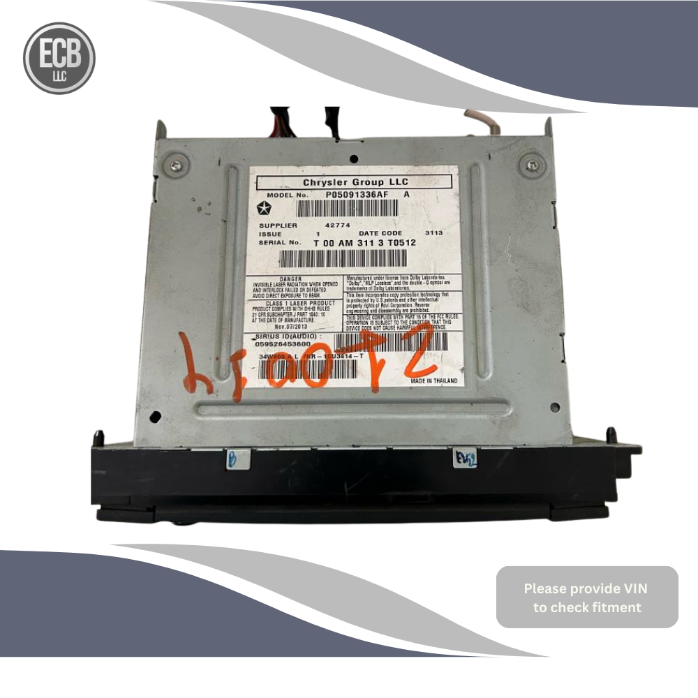 2013–2017 Jeep Patriot Compass Radio Display Receiver RHB Navigation SAT OEM — view 2