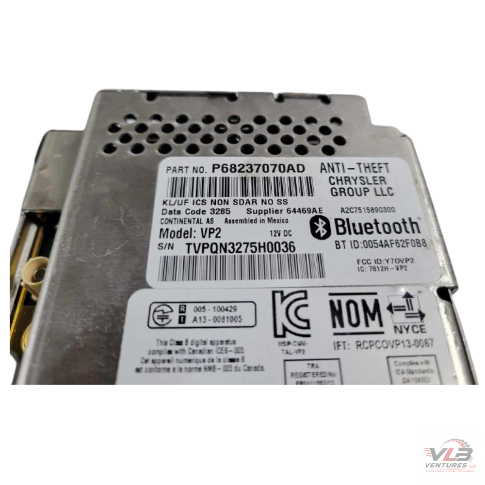 2016 Jeep Cherokee Display Screen Bluetooth Radio Receiver OEM — view 3