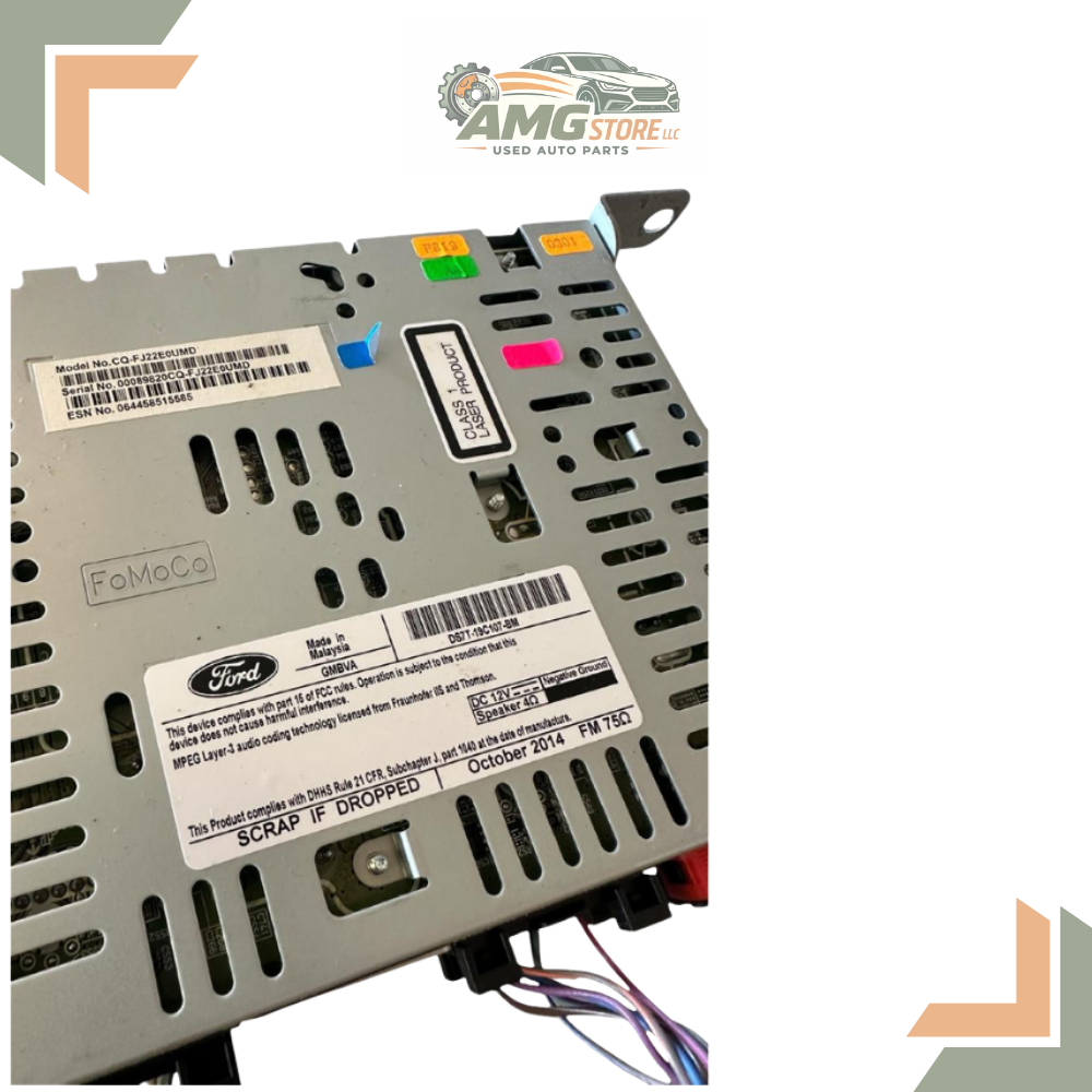 2015 - 15 Ford Fusion Radio Receiver ID DS7T-19C107-BM OEM — view 4