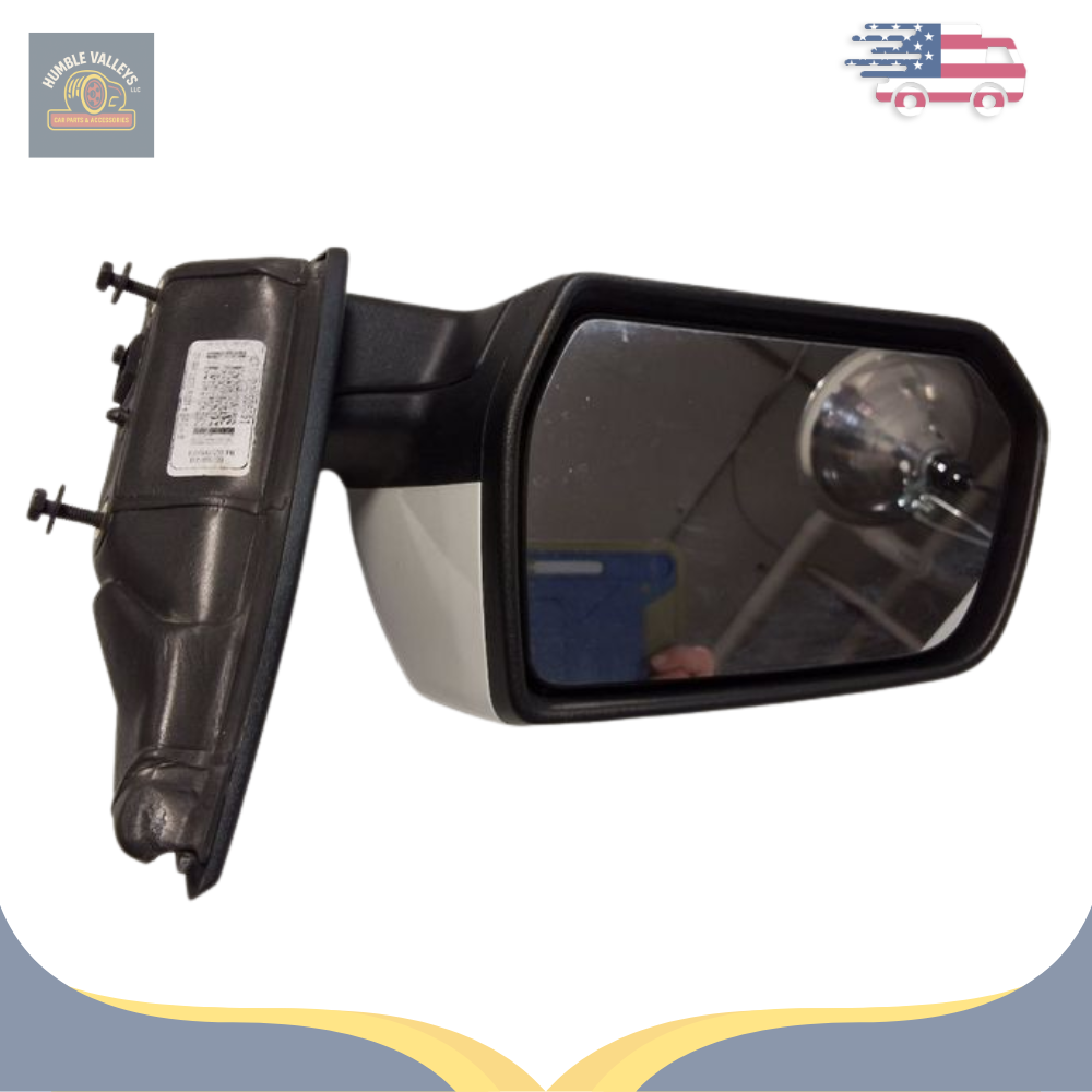 2017–2019 GMC Acadia Left Driver Side View Door Mirror Power White OEM — view 3