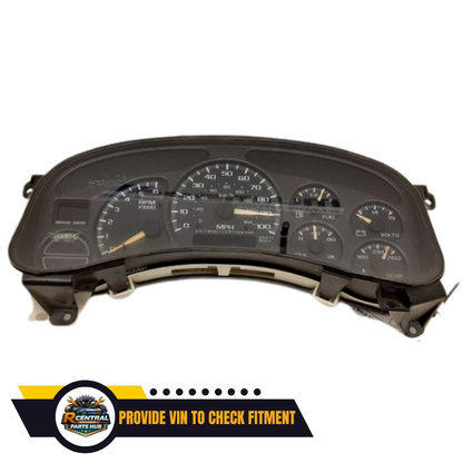 2000–2002 Chevrolet Tahoe Speedometer Speedo Cluster MPH OEM — view 1