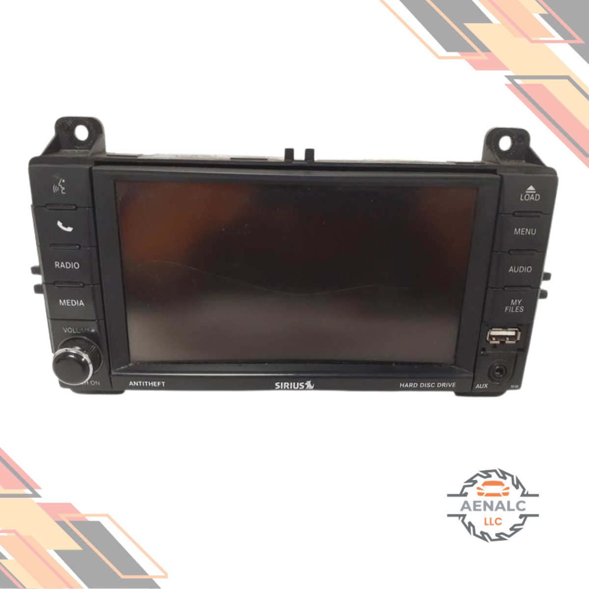 2012 Jeep Grand Cherokee Radio with Navigation Sat CD DVD HDD Face ID RHB OEM — view 3