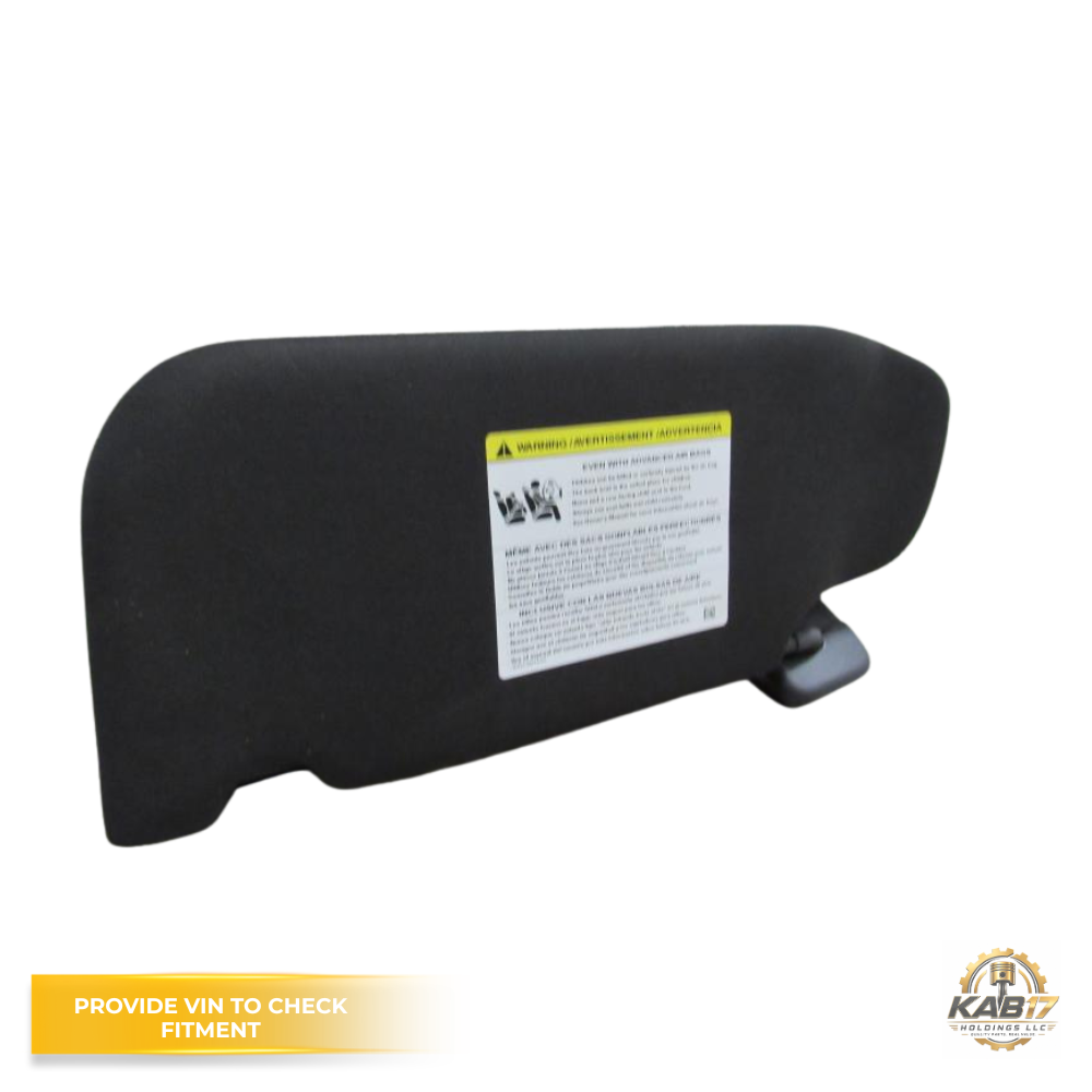 2013–2019 Ford Taurus RH Passenger Sunvisor with Mirror & Light Black OEM — view 3