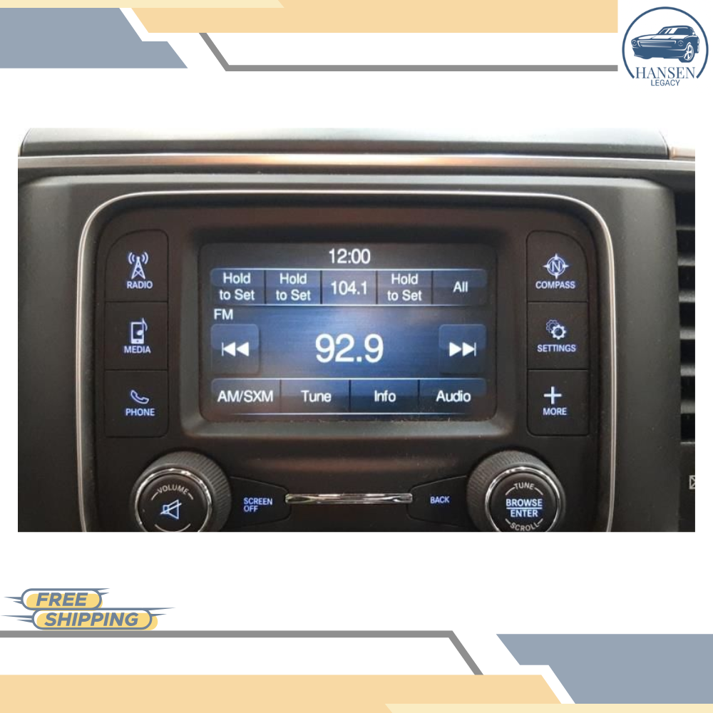 2018–2020 Dodge Ram 1500 AM FM Satellite Radio Display Receiver 5.0 Screen OEM — view 2