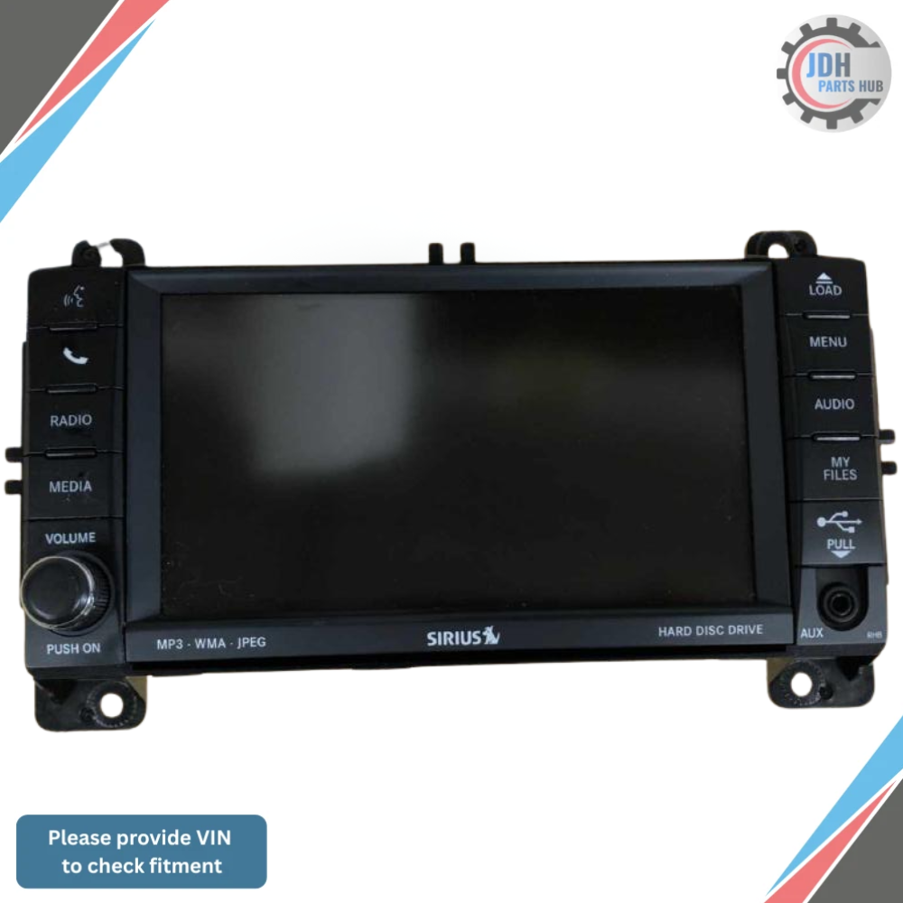 2011 Jeep Grand Cherokee Radio with Navigation Sat CD DVD HDD Face ID RHB OEM — view 1