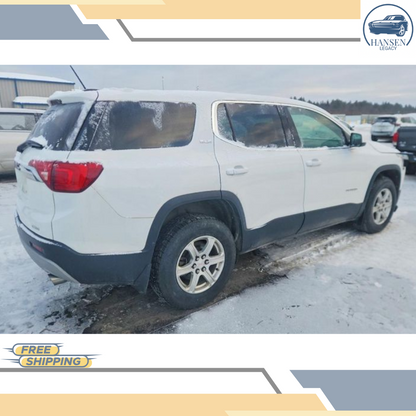 2017–2019 GMC Acadia Left Driver Side View Door Mirror Power Option DR5 White OEM — view 3