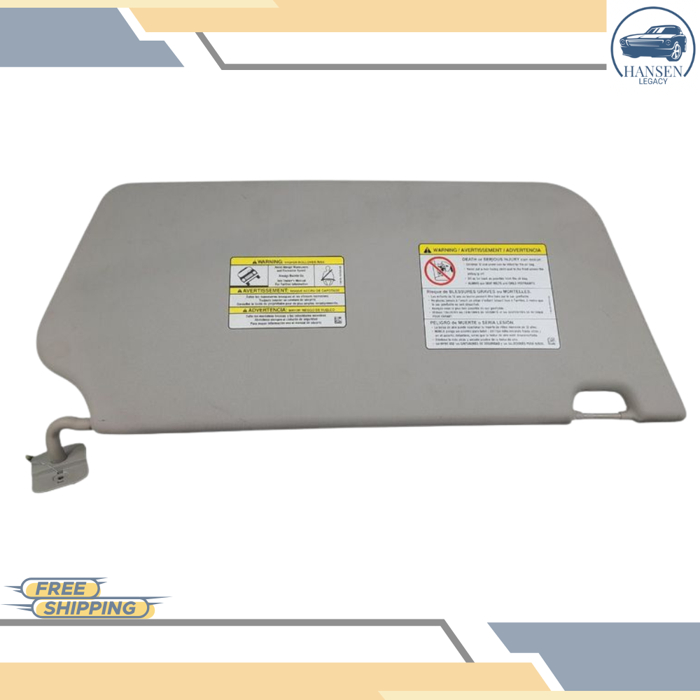 2015–2020 Ford Transit 250 Driver LH Interior Sun Visor Gray OEM — view 1