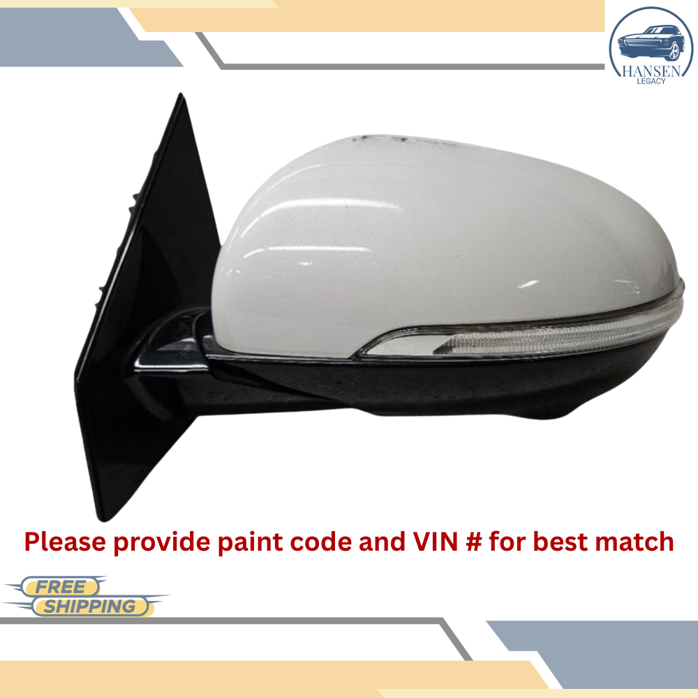 2016–2020 Kia Sorento Left Driver Side View Door Mirror White LH OEM — view 1
