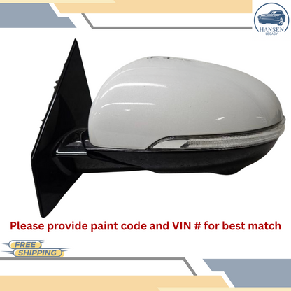 2016–2020 Kia Sorento Left Driver Side View Door Mirror White LH OEM — view 1