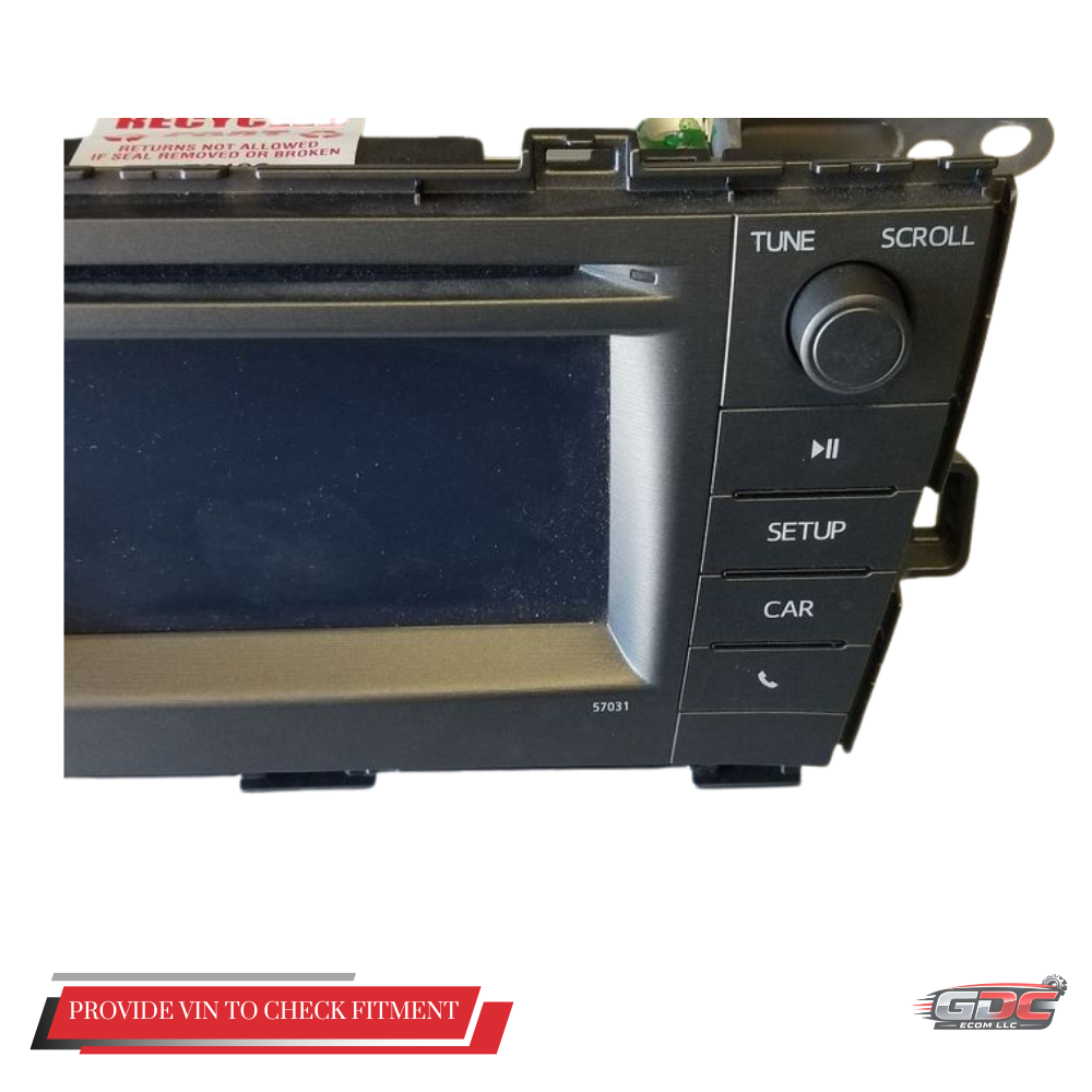 2012–2015 Toyota Prius Radio CD Player Single Disc OEM 57031 — view 3