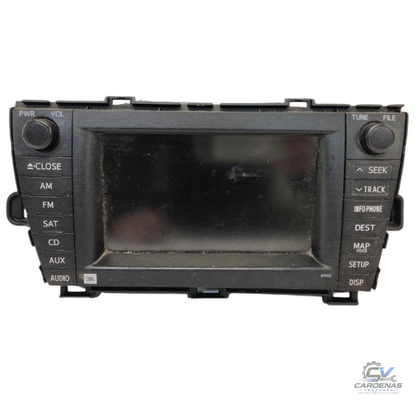 2010–2011 TOYOTA PRIUS DISPLAY SCREEN DASH MOUNTED NAVIGATION SATELLITE E7022 — view 1