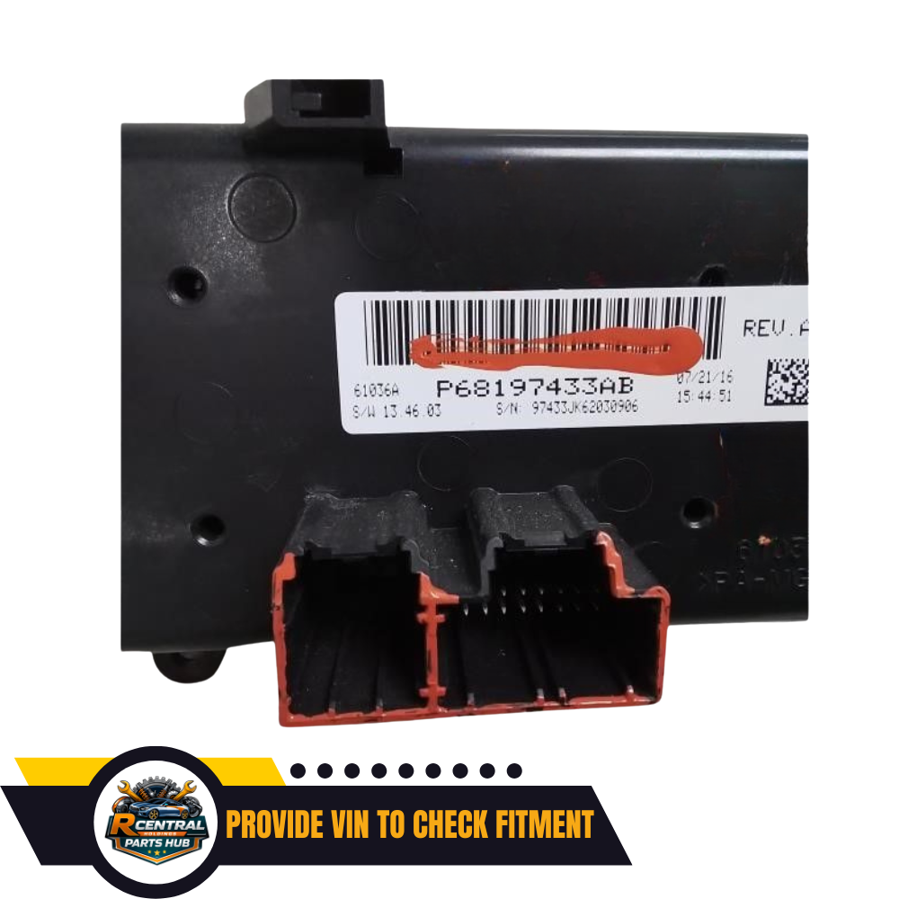 2014–2018 Jeep Wrangler A/C AC Temperature Heater Control Manual — view 5
