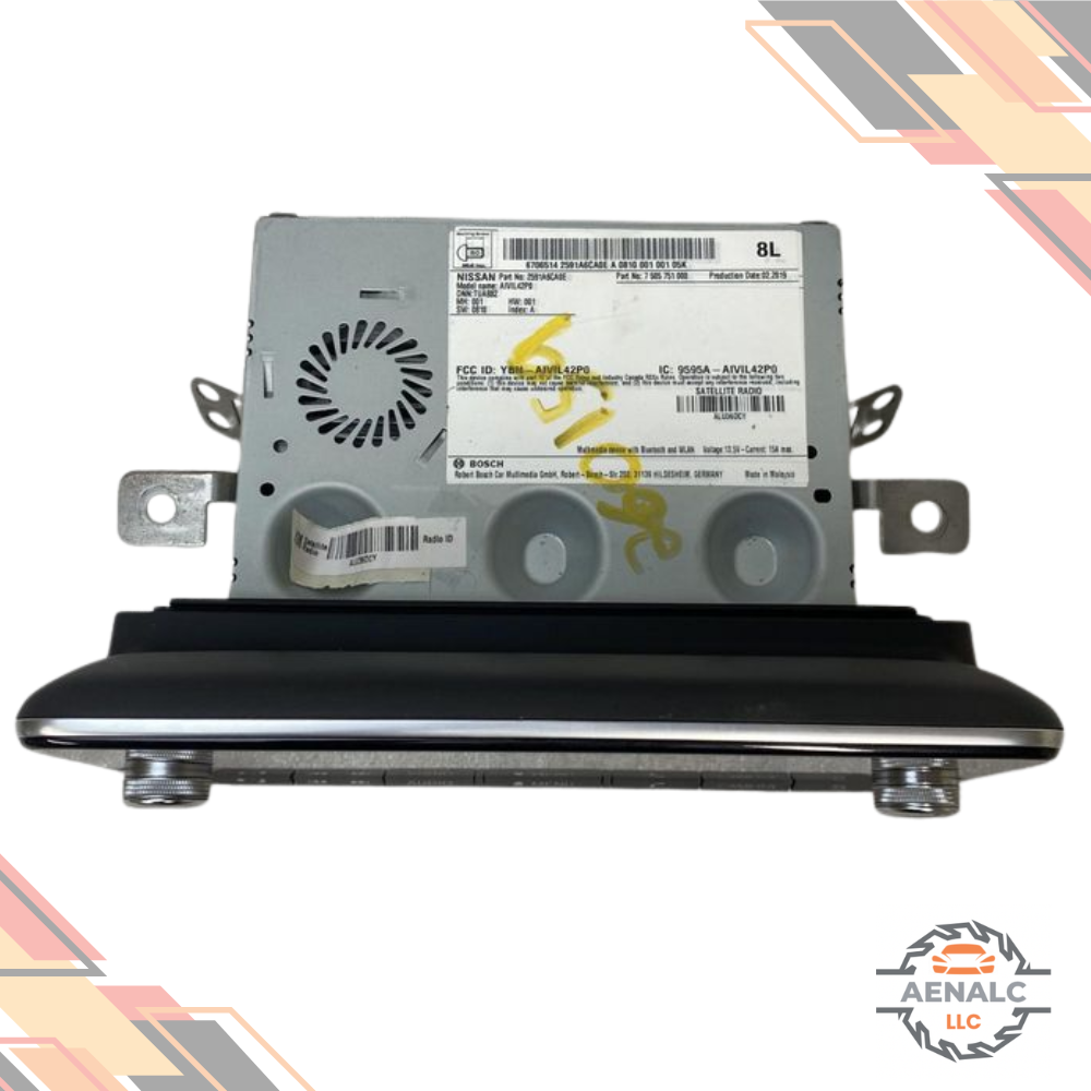 2019–2020 Nissan Altima Radio Receiver with Display Screen OEM — view 2