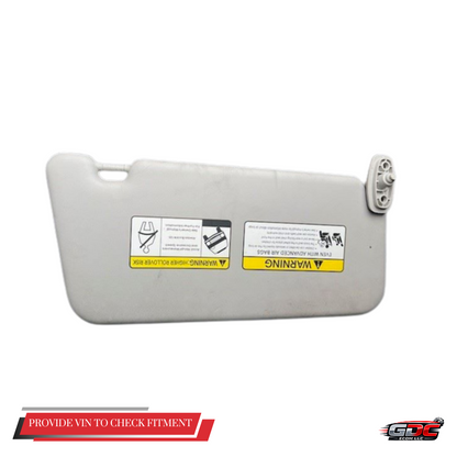 2020–2022 Kia Soul LH Driver Sunvisor with Mirror Gray OEM — view 1