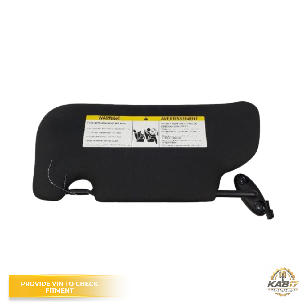 2012–2013 Mini Cooper LH Driver Sunvisor Sun Visor with Mirror & Light Black OEM — view 1