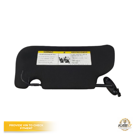 2012–2013 Mini Cooper LH Driver Sunvisor Sun Visor with Mirror & Light Black OEM — view 1